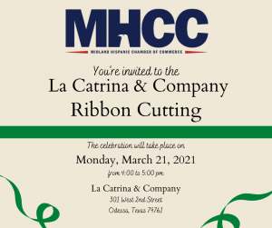 La Catrina Ribbon Cutting event banner